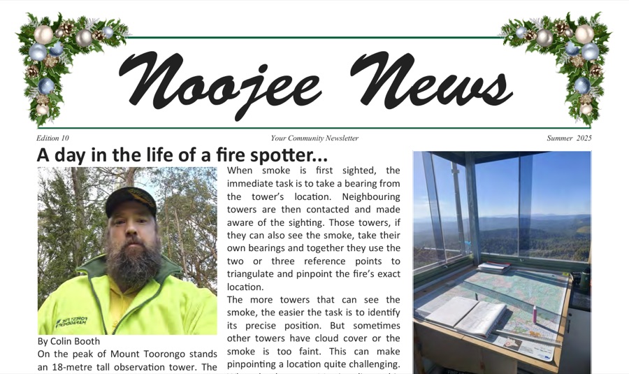 Noojee News, Summer 2025 — cover