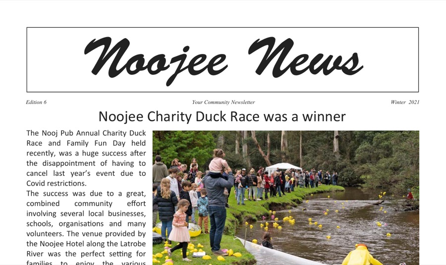 Noojee News, Winter 2021 — cover